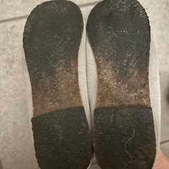 LL グレー柔らか革靴　汚れありの画像