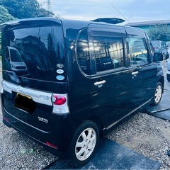 🅾️‼️ DAIHATSU TANTO CUSTOM 2010 BLACK | 左電動スライドドア⭕️車検2年間⭕️純正ホイール⭕️タイミングチェーンモデル⭕️ナビ／テレビ⭕️の画像