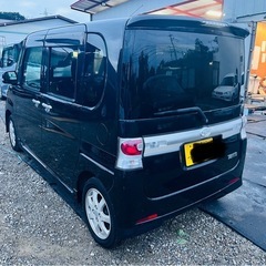 🅾️‼️ DAIHATSU TANTO CUSTOM 2010 BLACK | 左電動スライドドア⭕️車検2年間⭕️純正ホイール⭕️タイミングチェーンモデル⭕️ナビ／テレビ⭕️の画像