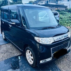 🅾️‼️ DAIHATSU TANTO CUSTOM 2010 BLACK | 左電動スライドドア⭕️車検2年間⭕️純正ホイール⭕️タイミングチェーンモデル⭕️ナビ／テレビ⭕️の画像
