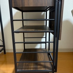 伸縮式キッチンワゴンの画像