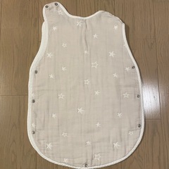【10mois ディモワ】ベビースリーパー ホワイト 星柄の画像