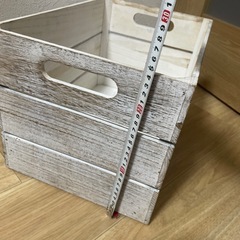 木箱　収納ケースの画像