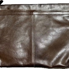 イタリアンレザー新品未使用ダブルスショルダーバックの画像