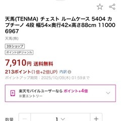 新品未開封天馬プロフィックスルームケース4段
の画像