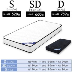 マットレス ダブルサイズ 定価2万円の画像