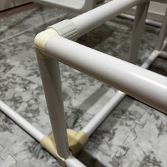 マイファーストキッズパーク ホワイト ジャングルジム　ブランコ　滑り台の画像
