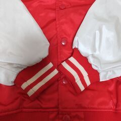 【80’ｓ古着　美品】デサント　スタジャン　Mサイズ　赤　の画像