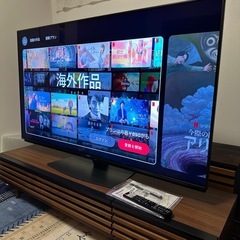 新品級　SHARP AQUOS 60型　2024年モデル　テレビボード付の画像