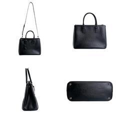 プラダ 1BA274 トートバッグ ブラック  PRADA サフィアーノの画像