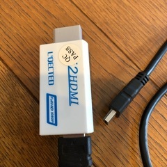 【TVにつながるHDMI変換アダプタ付】Wii本体とソフト6本ほかの画像