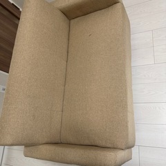 アイリスオーヤマコンパクトソファーふたりがけ2人掛けの画像