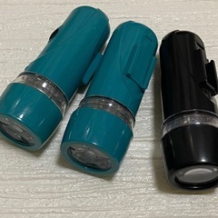 【無料で差し上げます】自転車用ライト(ミニ懐中電灯)3本セットの画像