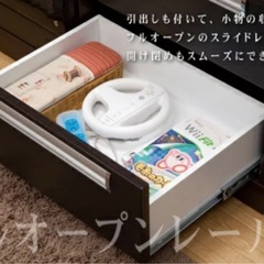 テレビボード リビングボード 収納棚 ライト付き  の画像