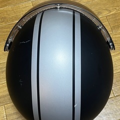 レッドバロン YK-3 Mサイズ マットブラック ジェットヘルメット バブルシールド ワンタッチバックルの画像