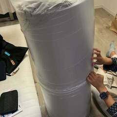 本日最終日！　フォーム敷きパッド　ダブルサイズ、寝心地よく一年通してつかえるパッド　お布団としてもベッドに敷いてもオッケーです。の画像
