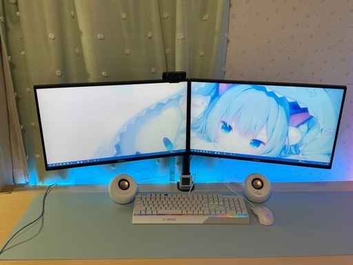 【
決まりました！】宮崎県 高鍋町 dell パソコン  デスクトップ パソコン PC デュアルモニターアーム付き！デスク付き！