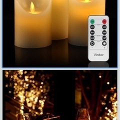ロウの電池式キャンドルライト🕯×5の画像