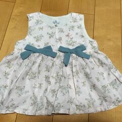 組曲　花がらリボン付きセットアップの画像