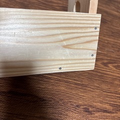 ハンドメイド　木製プランターカバー2個セットの画像