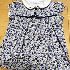 べべ　花がらのセットアップの画像