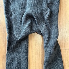 【ダークグレー】タイツ ベビー 60cm ゴム 冬の画像