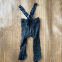 【ダークグレー】タイツ ベビー 60cm ゴム 冬の画像