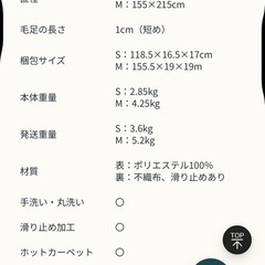 【まだ使用して2週間（きれいきれい）】ラグ・カーペット・RUG Waveの画像
