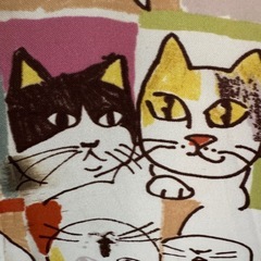 ネコ柄のかわいい傘 マルチカラー ネコ ねこの画像