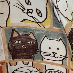 ネコ柄のかわいい傘 マルチカラー ネコ ねこの画像