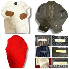 GALLARDAGALANTE ギャラルダガランテ ジャケット アウター コート ノーカラー ニット ケーブル編み スカート 総柄の画像