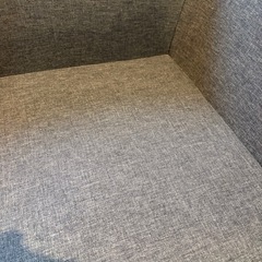 セルタン　日本製　ローコーナーソファ 3点セット デニム生地グレーの画像