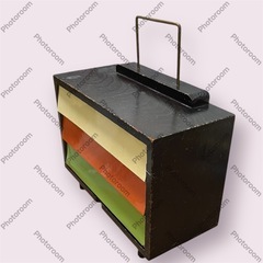 ミニチェスト 昭和レトロ 当時物 インテリア レトロポップ 三段小引き出しの画像