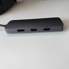 マルチモニター 3画面拡張 2つHDMI＋DP＋LAN 】Selore 8in1ドッキングステーション hdmi 2つ 4K対応 3画面出力 モバイルタイプ 100W 急速充電 Displayport LAN 2 USB-A/USB-C 3.0ポート usb ハブ type-c MacBook Pro/Air 2020 Dell/Lenovo Yoga HPなどタイプC機種に対応の画像