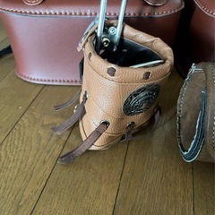 バイク☆サドルバッグ☆ドリンクホルダー☆オシャレ☆セットの画像