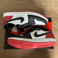 Nike air jordan 1 low retro og black toe 29.5cmの画像