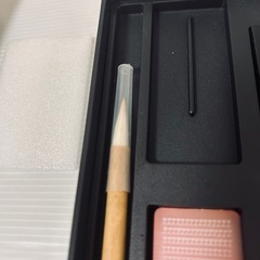 【新品・未使用】明日香（小）文房具セット 印章ゴム印　硯セット　花柄の画像