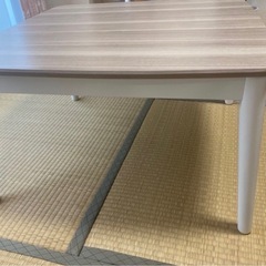 ほぼ新品　ホワイトウォッシュコタツの画像