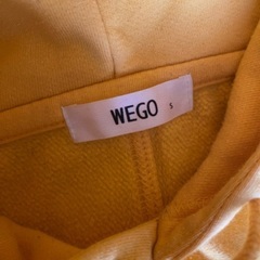 WEGO パーカー2枚セット　ユニセックス　S オレンジ　白の画像