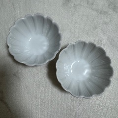 小皿 お花 ホワイトの画像