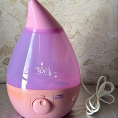 【定価3,500円】1回のみ使用　加湿器 SHIZUKU PLUS+しずくプラス 超音波式アロマ加湿器 ピンクの画像