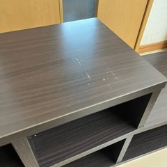 伸縮テレビボードコンパクト ブラウンの画像