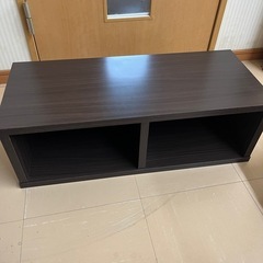 伸縮テレビボードコンパクト ブラウンの画像