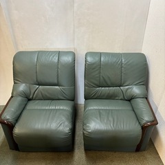 分割式　2Pソファ　ソフトレザーの画像
