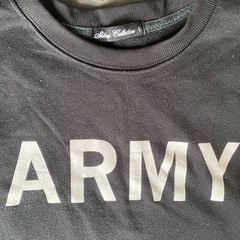 黒トレーナー　Lサイズ　ARMYの画像