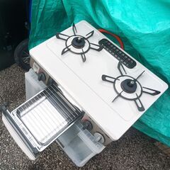 ★美品!!お届け可！★ リンナイ ガスコンロ LPガス KG34NBER 2020年製の画像