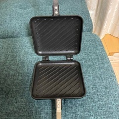 ホットサンドメーカー　両面焼き　ブラックの画像