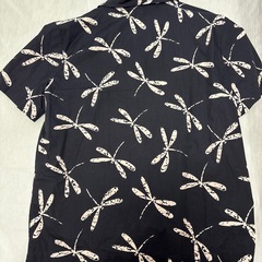 A.P.C. ドラゴンフライ柄 半袖シャツ Sの画像