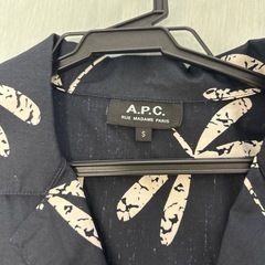 A.P.C. ドラゴンフライ柄 半袖シャツ Sの画像