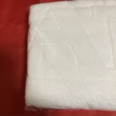 未開封　アフラック　バスタオル ホワイト 白 無地の画像